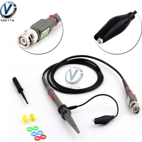 Digital Oscilloscope Probe P6100 100MHz Oscilloscope Test Leads Scope Clip Probes 10X: DC-100MHz High Precision For Tektronix
