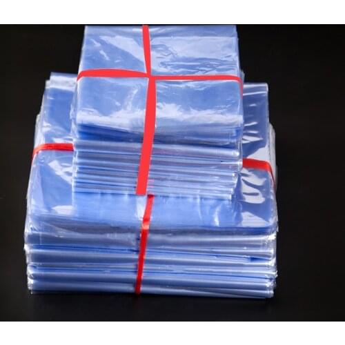 DHL 5.9x9.8Inch (15x25cm) PVC Heat Shrinkable Film Wrap Package Transparent Blow Molding Shrink Storage Bag For Wine Book