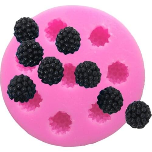 1pc 8 Holes Raspberry Shape Cake Mold Silicone Berry Fondant Mold Cake Decoration Tool H564