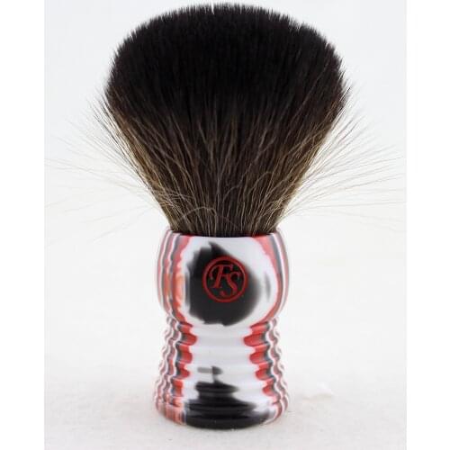 "FS"-New Developed Antibacterial G5 Synthetic Fiber Shaving Brush, 26mm, Red Colorful Handle+FREE STAND+FREE SHIPPING