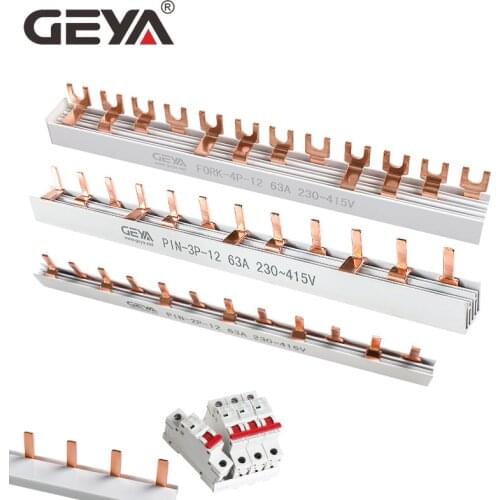 GEYA Copper Busbar for Circuit breaker PIN TYPE MCB Connector Busbar Connection