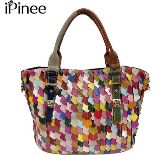 IPinee Womens Cow Leather Bag for Women Luxury Handbags Women Bags Designer Crossbody Shoulder Bag Lady Totes