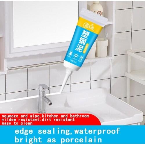 Caulk glass glue waterproof and mildewproof kitchen and bathroom silicone sink toilet base fixed edge sealant house