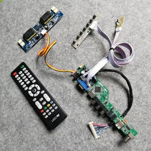 VGA+AV+USB kit For LM220WE1/LM220WE3 panel 1680*1050 screen LCD display universal controller drive board LVDS 30-Pin 4CCFL