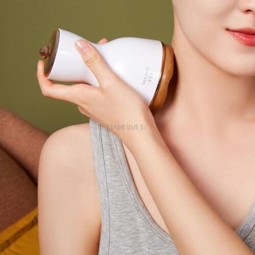 Red bian-stone scrapping instrument vibrate hot compress knead abdomen massage instrument