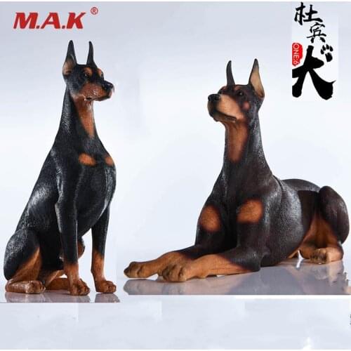 1/6 Scale Animal model JxK004 Doberman Pinschers Dog Animal Model Toys Gift for 12inches action figure scene Acces collection