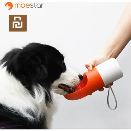 New Youpin MOESTAR ROCKET 270ML Portable Dog Water Bottle Fashion Pet Dog Travel Water Bottle Dispenser