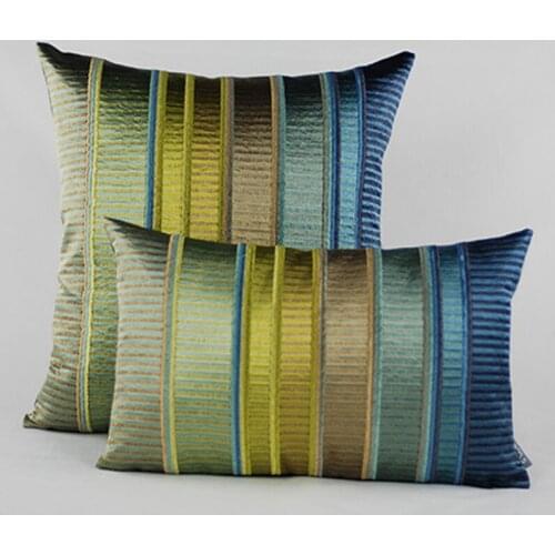 Highly Recommend Embroidery Sofa Cushion Cover Perfect Home Decor Gradient Color Luxury Housewarming Gift Car Throw Pillow Cover