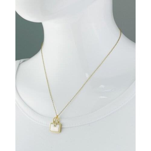 Necklace Jewelry Stainless Steel New Goddess Luxury Golden Color Luxe Fashion For Women Hot Sell Bag