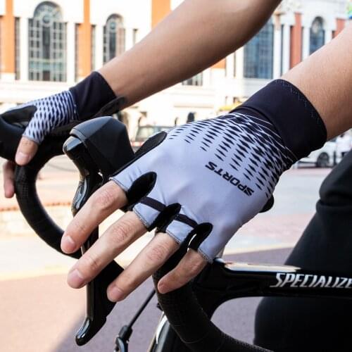 Kapvoe Men bike Non-slip Fingerless gloves women mtb gloves half finger Cycling Anti-sweat gloves shockproof breathable gloves