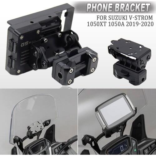 NEW Motorcycle Front Phone Stand Holder Phone GPS Navigaton Plate Bracket For SUZUKI V-Strom 1050XT 1050 XT ADV DL1050XT 19-20