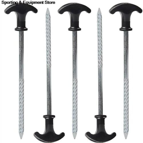 1PC Tent Pegs Singles Heavy Duty For Camping Hiking Metal Stake Nail Trip Tent Travel Nail Kit Sports Accessories