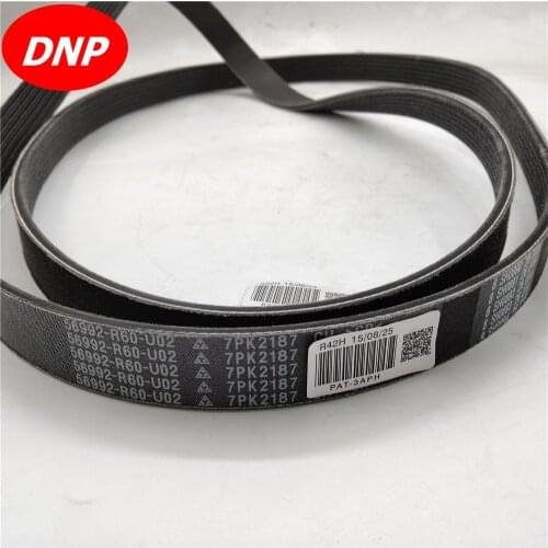 DNP Fan Power steering pump belt Belt fit for Honda ACCORD 56992-R60-U02 7PK2187
