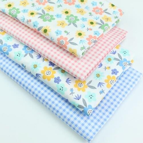 Fabric New Printed Blooming Rose Flower Designs Soft Twill Tissue 100% Cotton Material Bed Sheet Quilting Patchwork