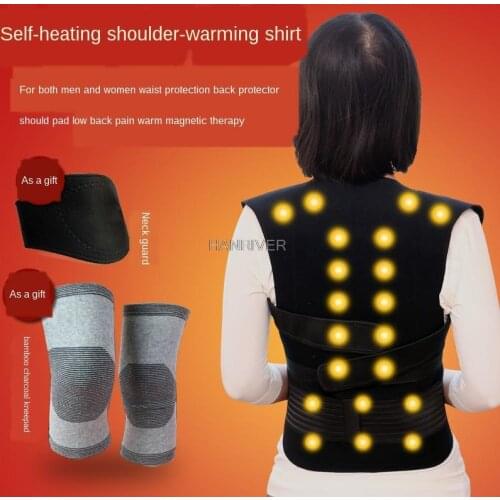 Tomalin Self-Heating Shoulder-Warming Shirt Back Support Waist Support Shoulder Warm Vest Magnetic Therapy Health Massage