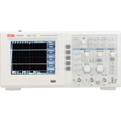 UNI-T UTD2202CE 200MHz 1GS/s 5.7" TFT LCD Scopemeter w/USB Device Dual / 2 Channels DSO Desktop Digital Storage Oscilloscope