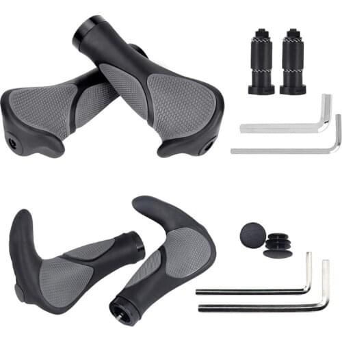 OOTDTYBike Handlebar Grip Shock Resistance Soft Rubber Bicycle MTB BMX Road Mountain Bike Handlebar End Grips New Hot