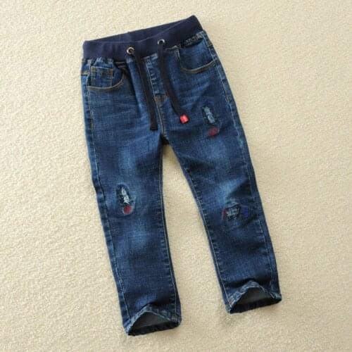 2019 spring and autumn new childrens clothing boys jeans trousers stretch children small childrens pants