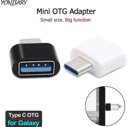2Pcs USB-C OTG Adapter for Samsung Galaxy A10e A20e A20 A30 A40 A50 A60 A70 A80 A90 A20S A30S A50S A70S USB Type C OTG Connector
