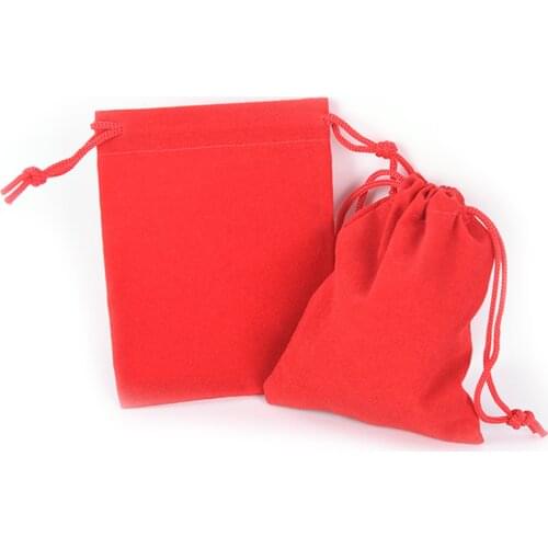 10pcs/lot 7*9cm Velvet Bag Cloth Pouch Packing Bags Colorful Bags Wholesale