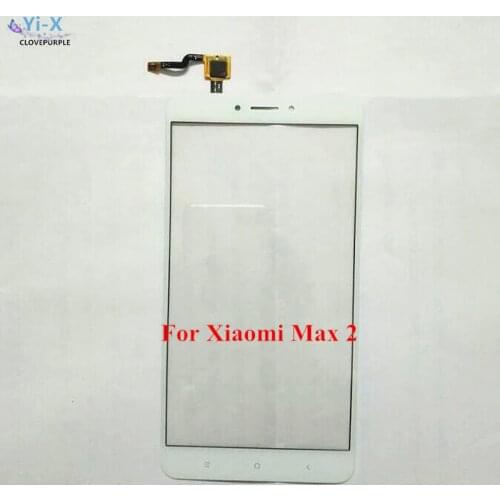 10PCS/Lot For Xiaomi Mi Max 2 Front Touch Screen Digitizer Sensor Glass Lens Touch Panel Lens Replacement Parts for Xiaomi Max 2