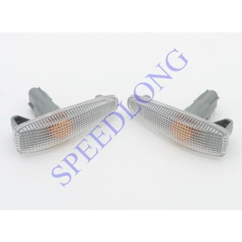 2 Pcs/Pair Left & Right Fender Side Marker Turn Signal Lamp Lights 8351A001 for MITSUBISHI