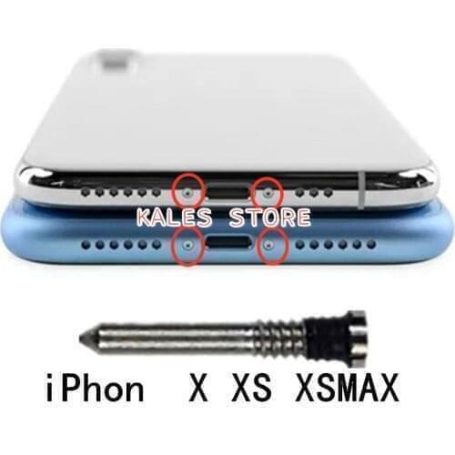 2000PCS Sliver Back Cover Bottom Screws For iPhon XS Max XS X 8 Pentalobe Screw Spare Part Replacement Repair