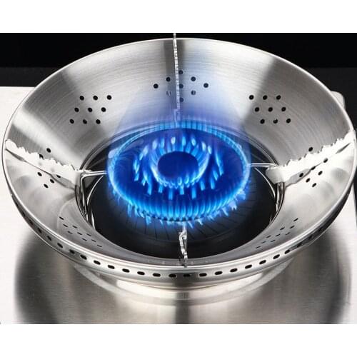 3 layers Stainless Steel Thickened Gas Stove Windshield Gather Fire Energy-saving Windproof Fire Gather Gas Stove Bracket