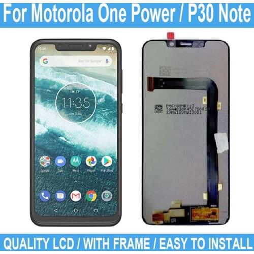 6.2" New Repair Parts LCD For Motorola Moto One Power Display Touch Screen For Motorola P30 Note XT1942-1 -2 Digitizer Assembly