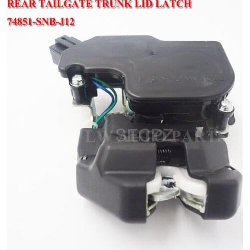 74851SNBJ12 74851-SNB-J12 REAR TAILGATE FLAP TRUNK LOCK For HONDA CIVIC VIII Saloon (FD, FA) 06-17 4D 06-12