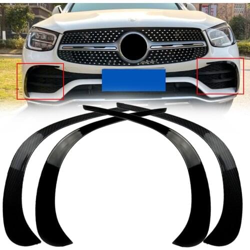 ABS Car Front Bumper Spoiler Air Vent Outlet Trim Cover For Mercedes Benz GLC X253 GLC260 GLC300 2020