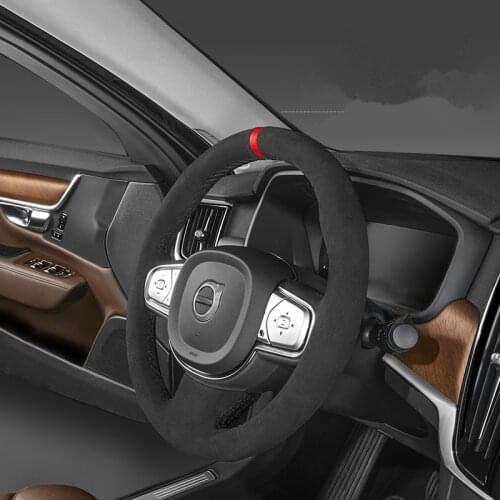 Turn Fur Steering Wheel Cover For Volvo XC60 S90 S60L V40 S80L AAB312
