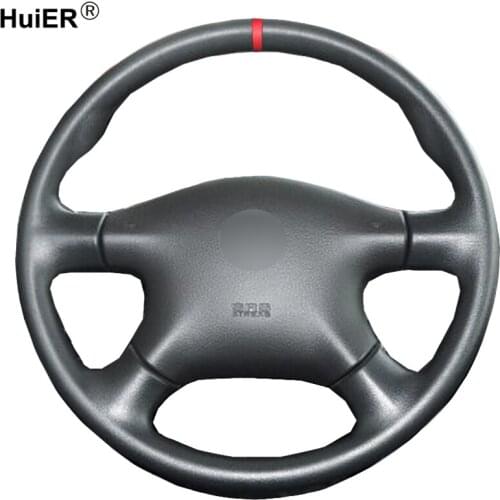 Hand Sewing Car Steering Wheel Cover For Nissan Almera N16 Pathfinder Primera Paladin X-Trail 2001-2006 For Renault Samsung SM3