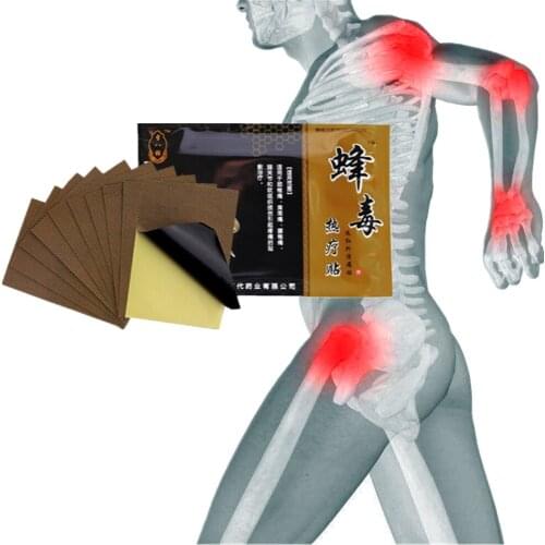 40Pcs Magnetotherapy Lumbar Vertebra Pain Relief Bee Venom Essential Oils Arthritis Hydrarthrosis Plaster Orthopedic Stickers