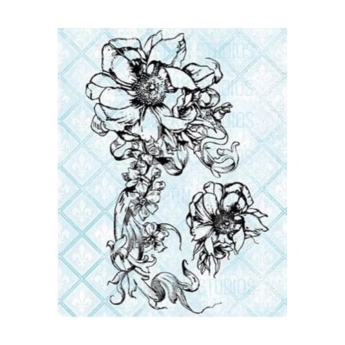 Background stamp Clear Stamps for Scrapbooking Transparent Silicone Rubber DIY Photo Album Decor 1016