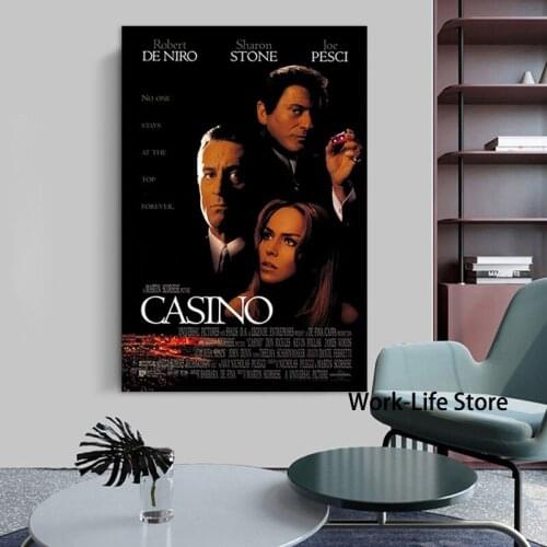 CASINO Film Classic Canvas Painting Comics Movie Posters and Prints Cuadros Wall Art Pictures for Living Room Home Decoration