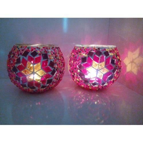 L Made Glass Mosaic Candle Holder Romantic Candle Light Dinner Wedding Party Candle Lamp Home Decoration Turkish Motifl Handmade candle holder