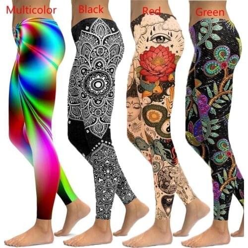 Printed Leggings Women Plus Size S-5XL Workout Legging Spandex High Waist Leggins Fitness Leggin Seamless Activewear Holographic
