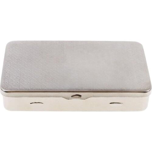 Thin American Eagle Metal Cigarette Case Boxes Automatic Cigarette Tobacco Case