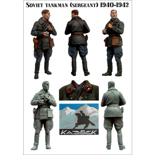 1/35 Scale Die-cast Resin White Model World War II Soviet Soldier Model Need To Manually Color The Model Free Shipping