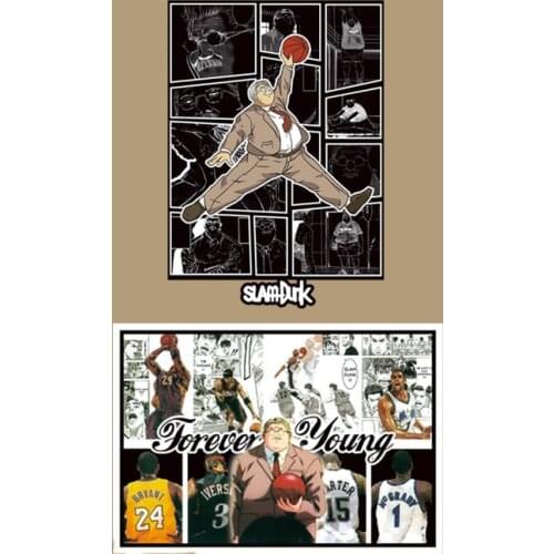 Fashion Patches Sports Basketball Hot Heat Transfer Cloth Printing Sticker DIY Iron On Clothing Bag Shoes Customization Logo