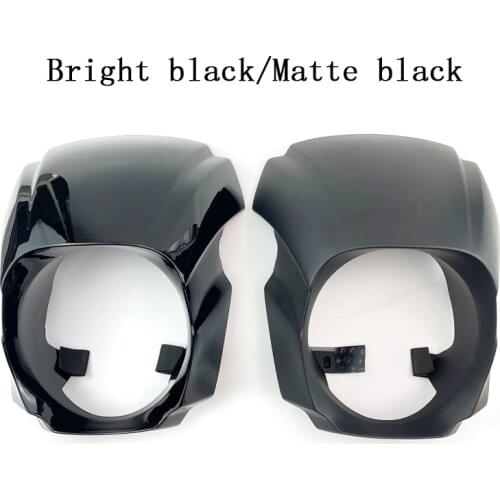 Motorcycle Front Cowl Dirt Bike Bright black Headlight Fairing For Harley Softail Breakout FXBR FXBRS 2018 2019 2020