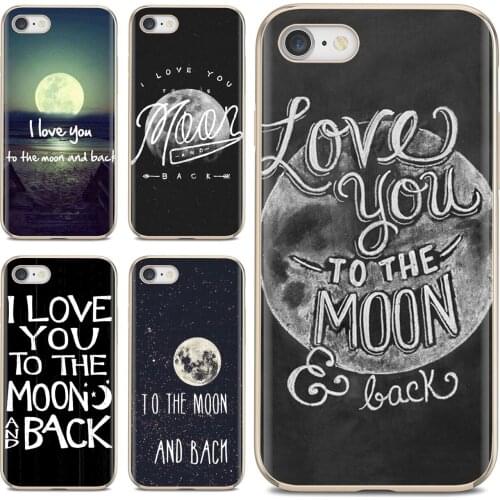 Soft Cover Bag For Samsung Galaxy J1 J2 J3 J4 J5 J6 J7 J8 Plus 2018 Prime 2015 2016 2017 EU I love you to the Moon and Back