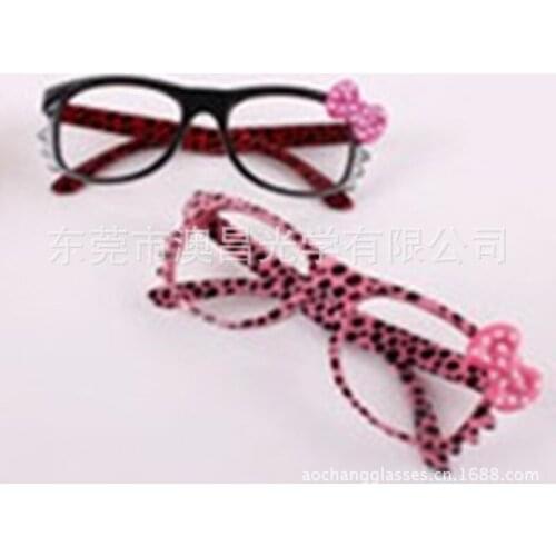 8-Year-Old Baby Candy-Colored Bow Kids Eyewear Frame