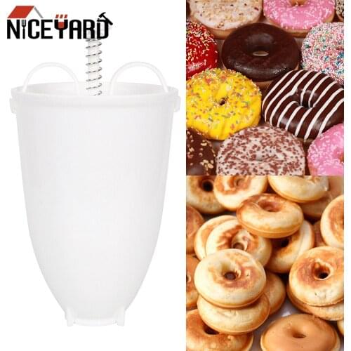 Doughnut Machine Plastic Lightweight Waffle Dispenser Manual Deep Fry Donut Mould Arabic Waffle Easy Fast Portable Donut Maker