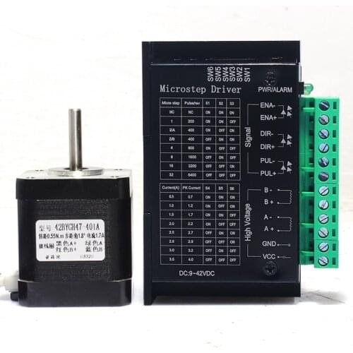 42BYGH47-401A Stepping Motor Step Angle 1.8 1.5A 0.55N.M High Torque Stepping Motor Matching TB6600 Motor Driver