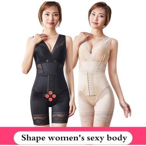 Body shaper waist trainer female corset slimming girdle butt lifter underwear corrective bodysuits powerful one-piece shapewear
