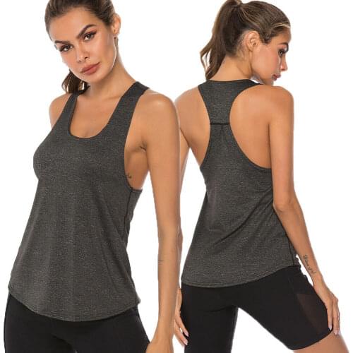 Hirigin Womens Sleeveless Sports Vest O Neck Base Tank Top Stretch Moisture Wicking Breathable Fitness Gym Yoga Shirts