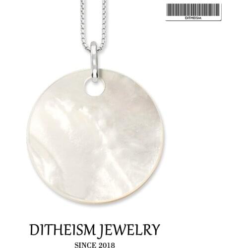 Link Chain Necklace Shell Ornament, 2018 New Fashion 925 Sterling Silver Jewelry Romantic Gift For Women Girls