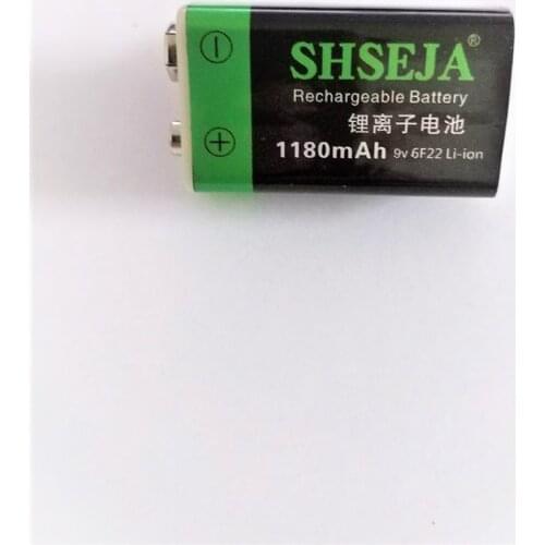 1pcs/lot 9V 1000mAh rechargeable lithium battery USB lithium polymer instrument rechargeable battery